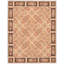 Tapis brun français tapisserie 8 po x 10 po