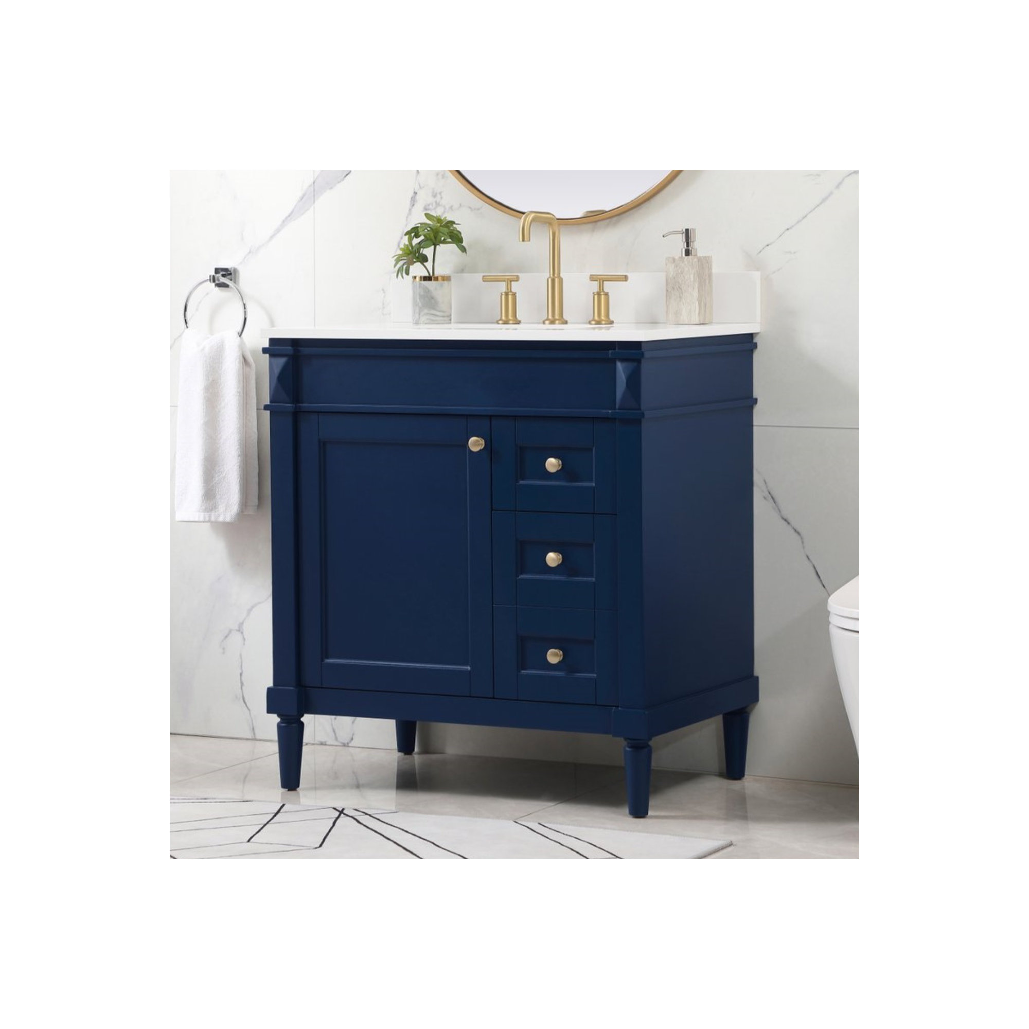 Readington 32'' Single Bathroom Vanity, Blue