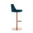 Viverette Swivel Upholstered Adjustable Height Counter Stool with Metal Frame-1024838916