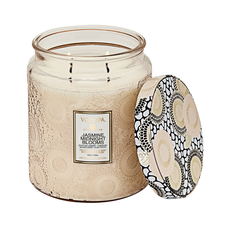 Jasmine Midnight Blooms Luxe Jar Candle