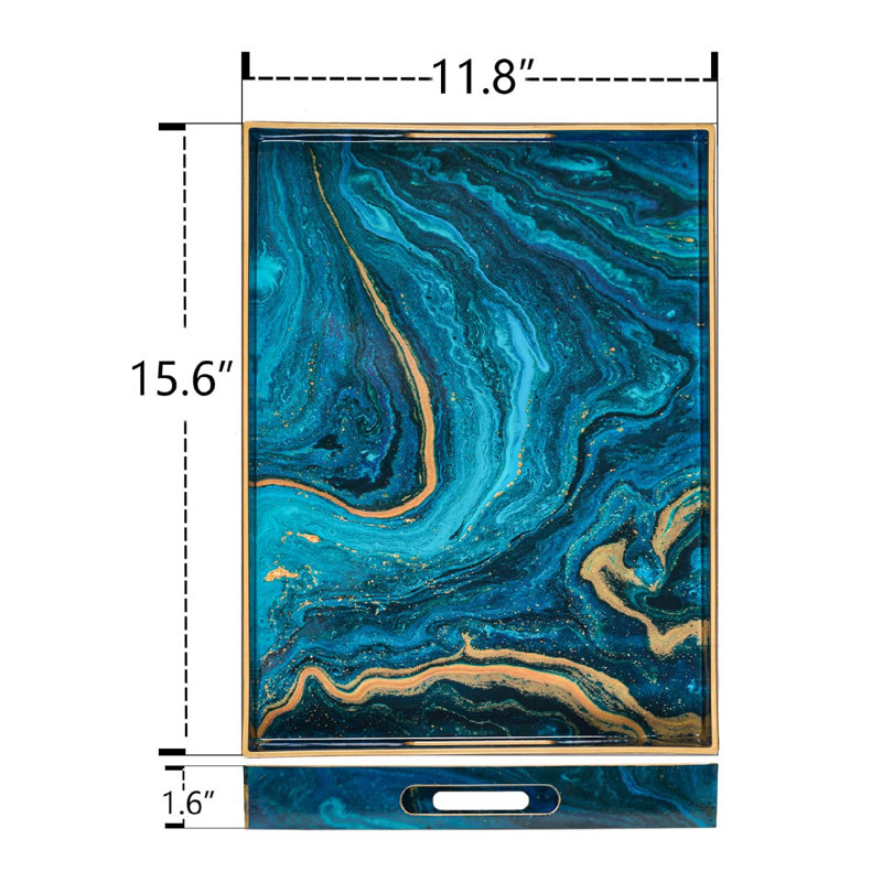 Plastic Marbling Tray with Handles