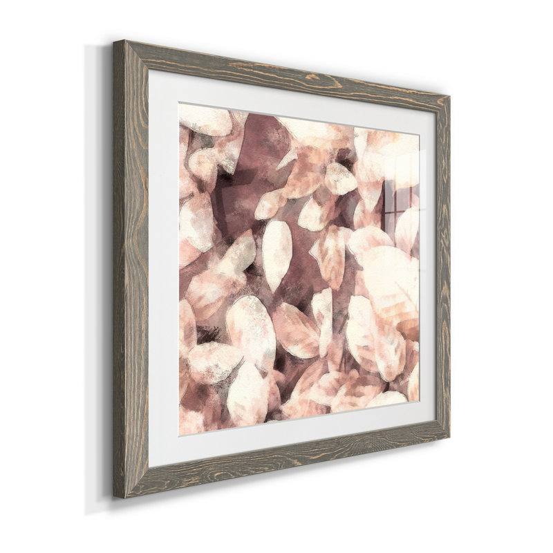 Impression encadrée sur mesure personnalisée «Ocean Cameo III» - prête à être accrochée, Encadré gris