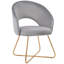 Fauteuil papasan en velours capitonné de 22,5 po de largeur-68074760