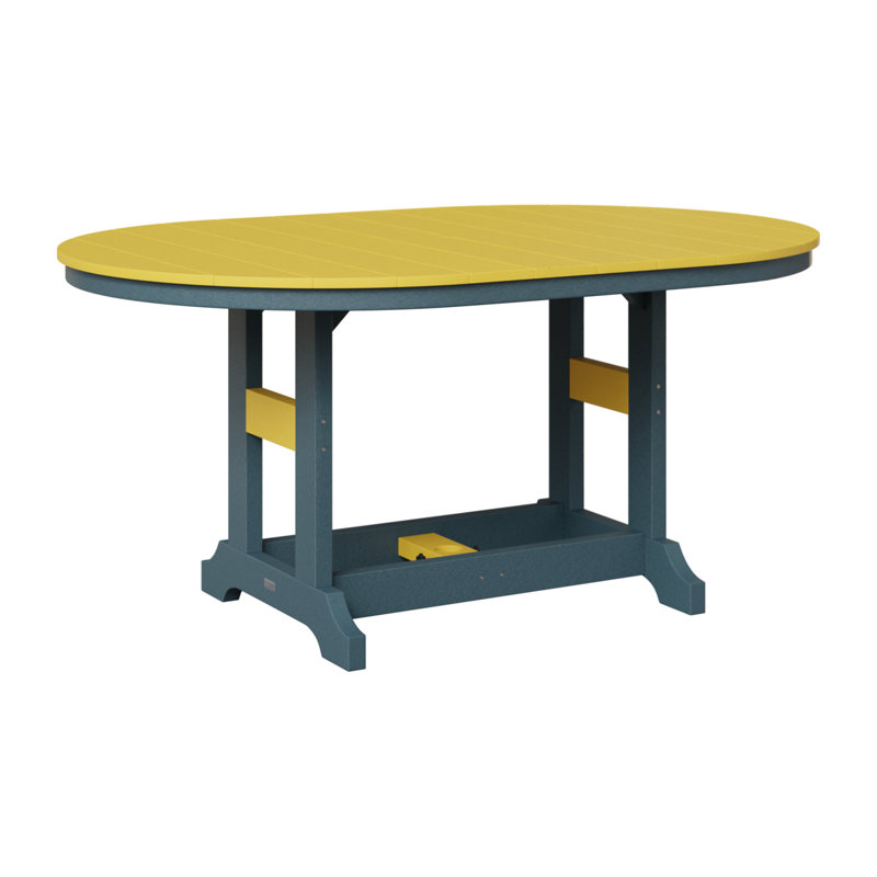 Table de bar Berlin Classic, Ardoise, H 39,5 po x l 44 po x P 64 po, Jaune soleil levant