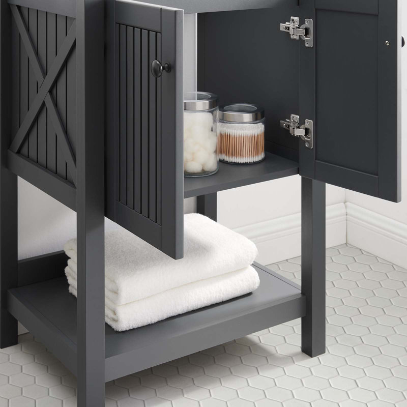 Modway Steam 23" Bathroom Vanity Cabinet (Sink Basin Not Included), Gray