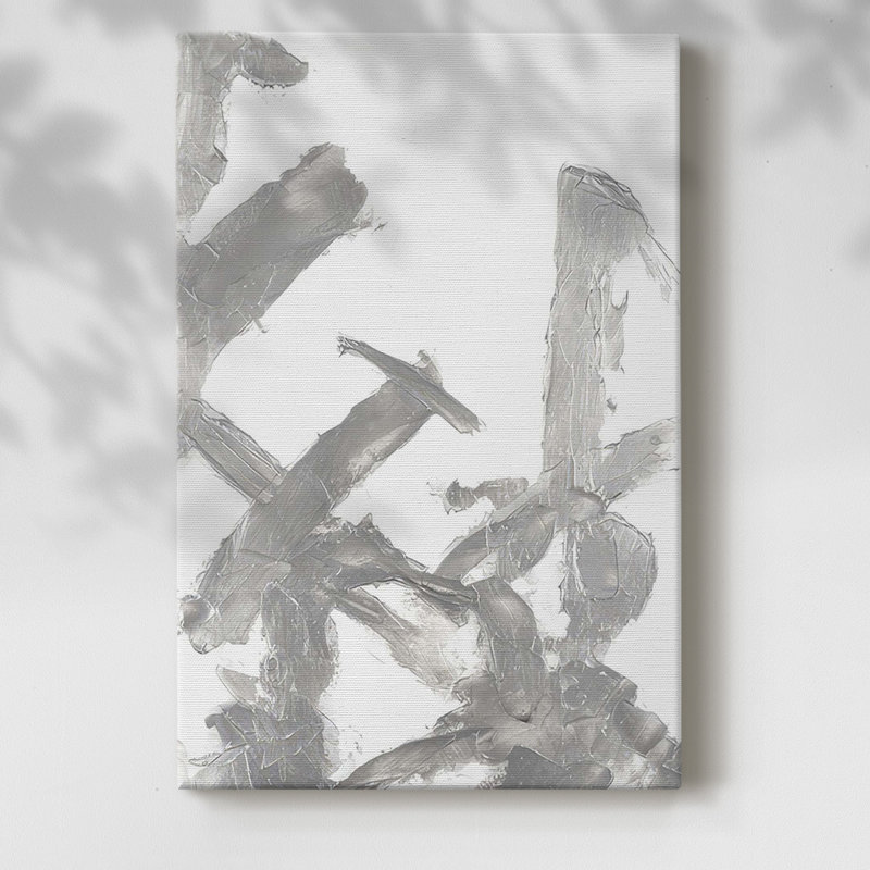 Silvery Strokes II, reproduction d'art sur toile