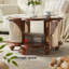 Table basse en rotin de style japonais