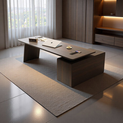 High-End Luxury Designer Solid Wood Office Desk
