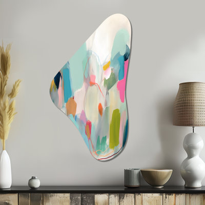 Dahra - Art mural asymétrique abstrait en forme de Boomerang