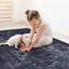 Tapis 5 x 8, lavable, à poils courts, antidérapant, antidérapant, pliable et soucieux des animaux de compagnie - chambre à coucher, salon, cuisine, tapis de salle à manger, tapis lavable 5 x 8, configuration, tapis attentionné