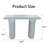 Jasan 43.3'' Modern Mirror Console Table