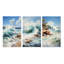 Beach Photo Coastal Symphony - Ensemble de 3 pièces d'art nautique et de plage-1480422036-1480422121