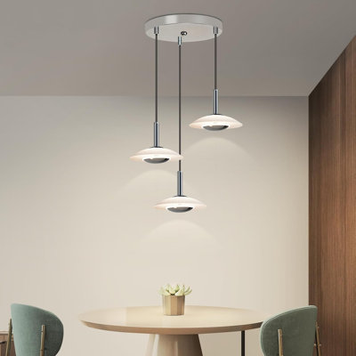 - Light Brushed Nickel LED Pendant