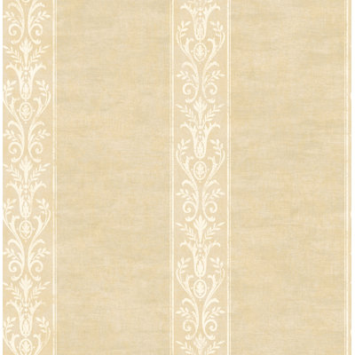  Designs Sand Christel Stripe Unpasted Wallpaper