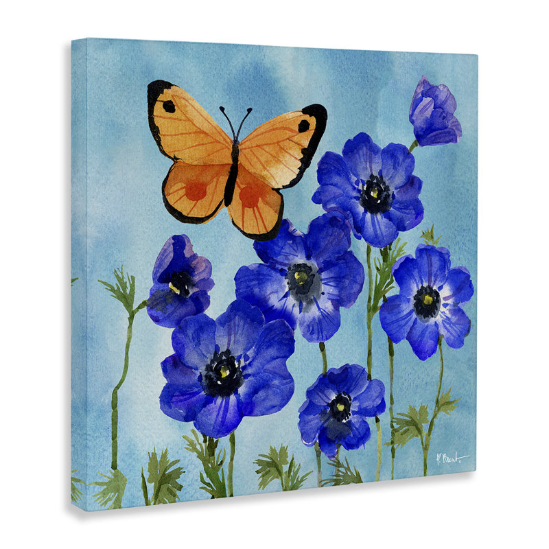 Toile Poetic Monarch Butterfly, conception de Paul Brent, H 30 po x l 30 po