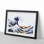 The Great Wave of Kanagawa by Katsushika Hokusai - Picture Frame Painting Print on MDF-55611069-55611066