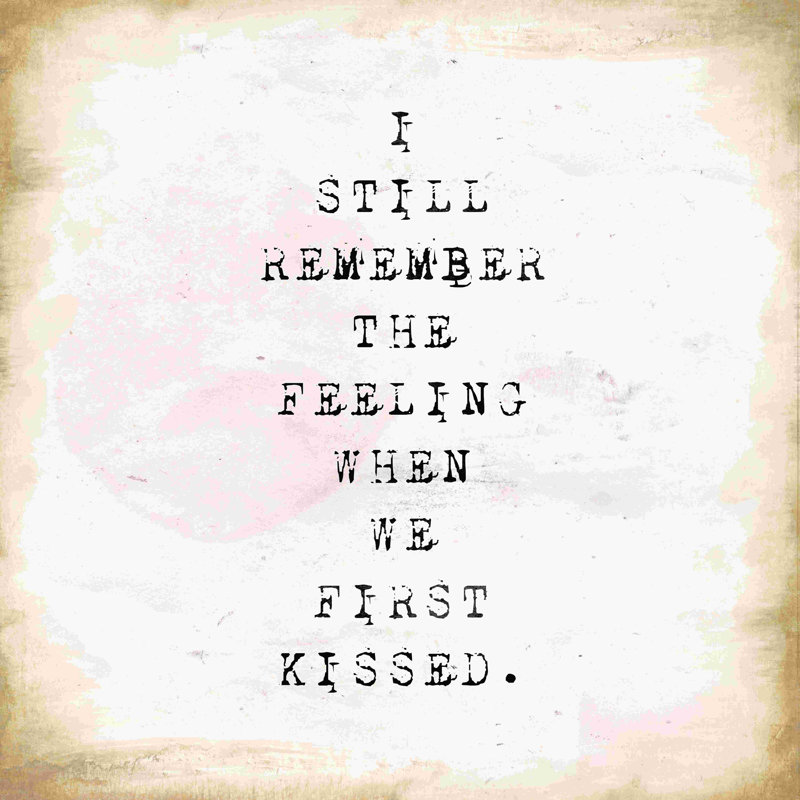Sentiment de baiser, H 12 po x l 12 po