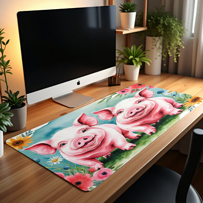 Polyester Desk Pad, 31.5x15.5