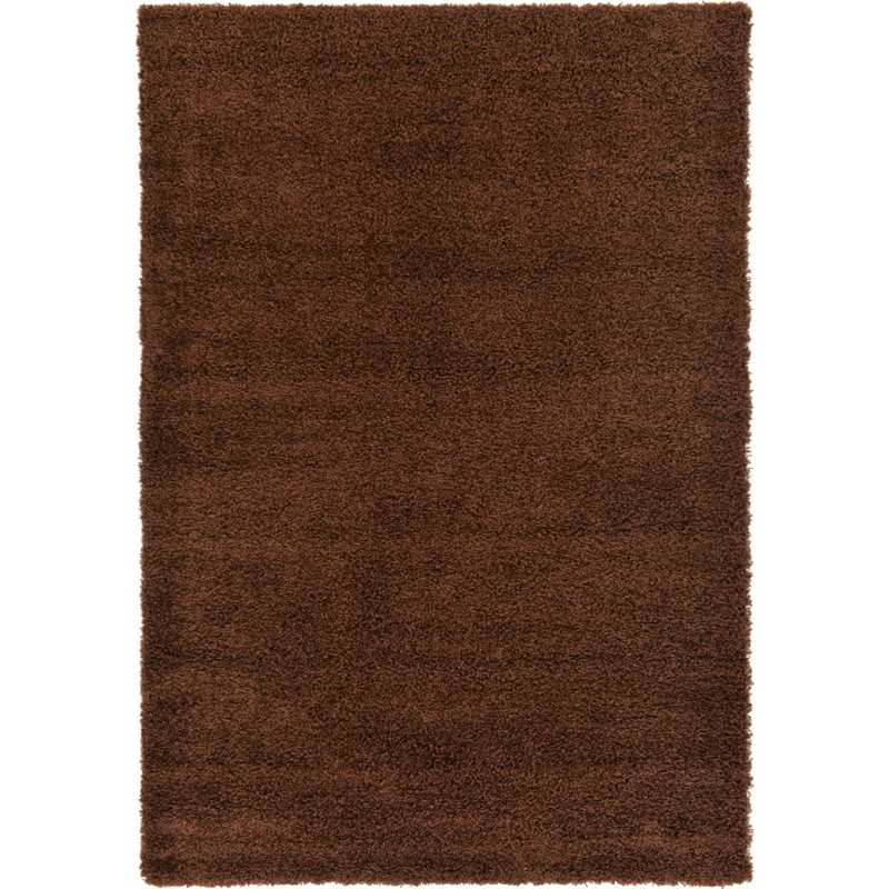 Tapis brun chocolat Caputto, Rectangle 4 pi 1 po x 6 pi 1 po