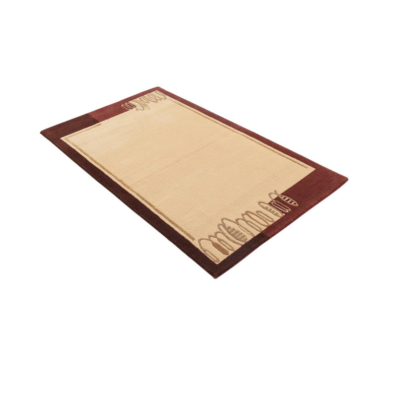 Tapis beige foncé Indira