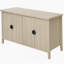 Buffet à 4 portes, buffet sculpté avec rangement, armoire à café moderne avec tablette réglable pour le salon, la salle à manger et la cuisine