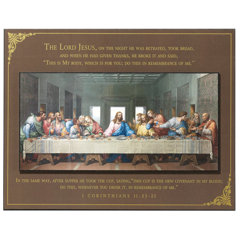 Décoration murale Stacked Plaque The Last Supper
