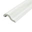 Santorini 7.9" x 2" Ceramic Chair Rail Tile Trim in Blanco