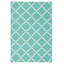 Tapis géométrique intérieur / extérieur bleu turquoise-22807889