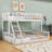 Wood Bunk Bed With Ladder And Slats-114271815-114271814