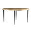 Table basse ronde avec plateau en relief