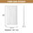 Natural Marble Decorative Tray, 12" x 7" White Vanity Tray for Bathroom, Bedroom and Home Decor
