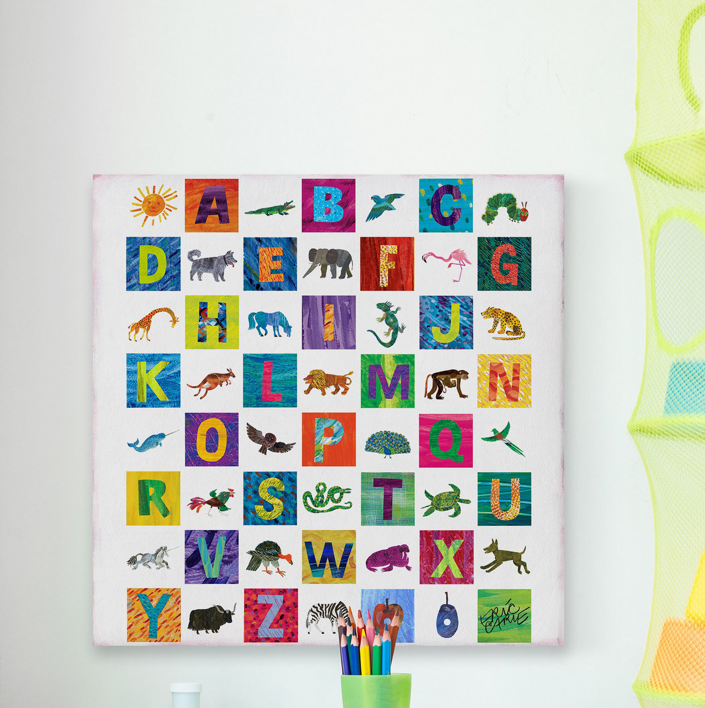 Hey Its Rae Alphabet Viv + Rae™ Manzi Animal Alphabet III Print on Wrapped Canvas | Wayfair