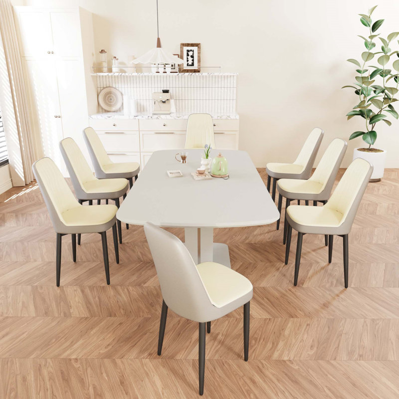 Ensemble de table de salle à manger extensible 62,99 à 78,74 po pour 2 à 8 personnes