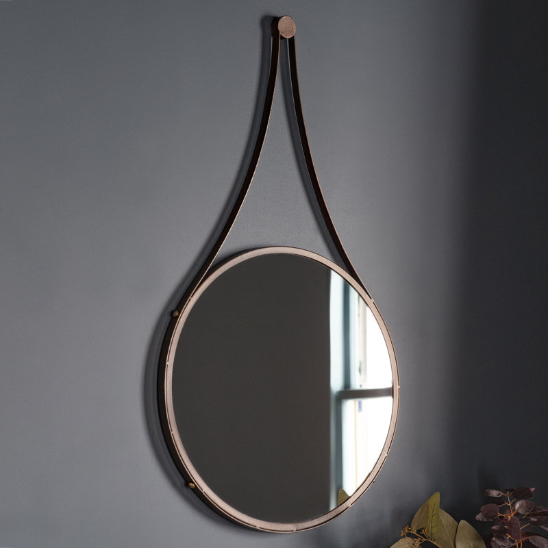 Henriqueta Metal Flat Wall Mirror, 73.5 cm H x 41 cm W