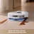 MOVA P10 Pro Ultra Robot Vacuum and Mop, Extenable Mop, Edge-to-Edge Cleaning,13000 Pa Suction, CleanLift System, Hot Water - White