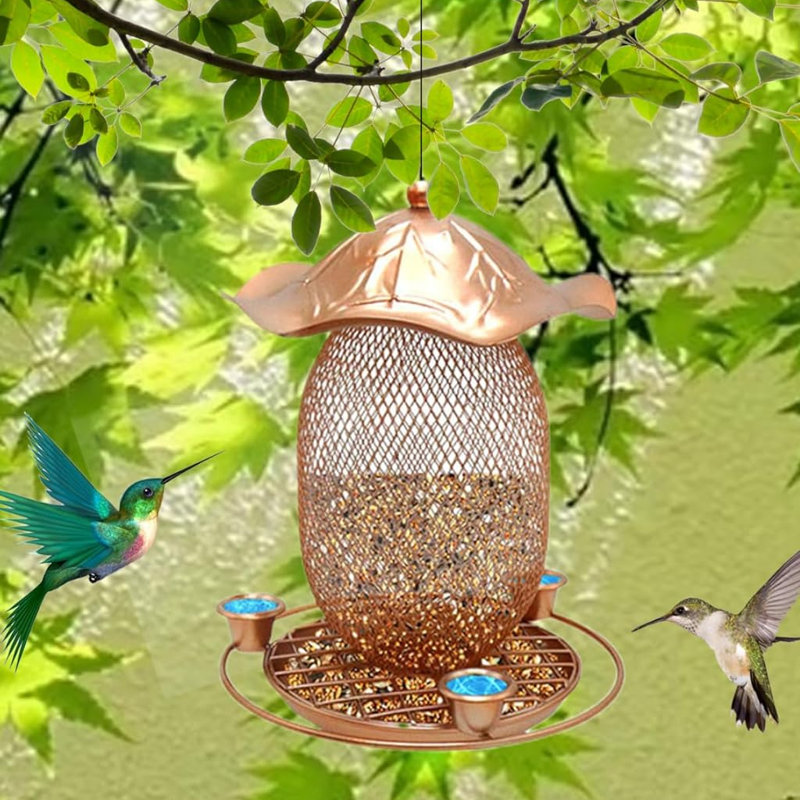 Mangeoire à oiseaux en fer forgé SquirrelProof