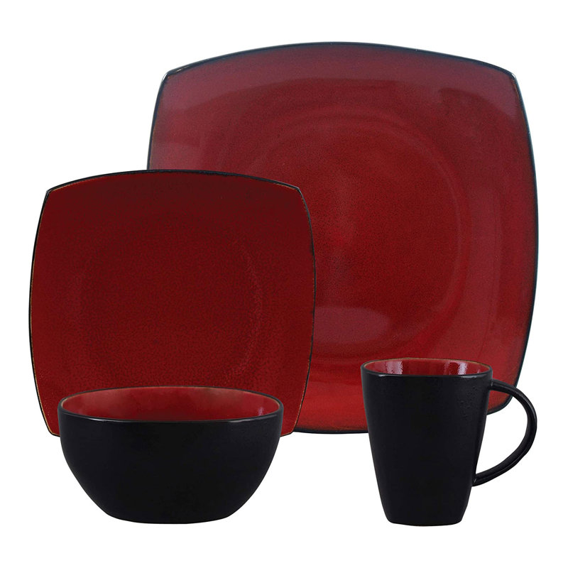 Gibson Stoneware Dinnerware Set - Service for 8