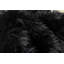 Tapis noir en peau de mouton à poils longs 2 pi x 3 pi Willems-625584835