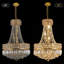 Lustre empire 24 po à 13 lumières de luxe en cristal à intensité variable