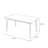 Brown Rectangular Solid Wood Dining table