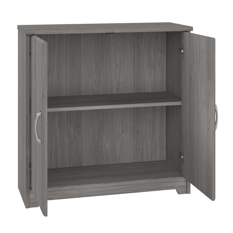 Ensemble de bureau d'ordinateur en L 3 pièces Shelonda, Gris moderne