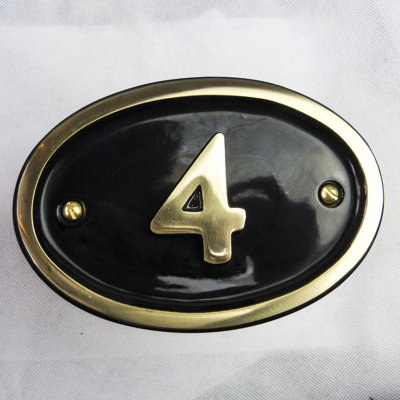 Tyrinia 10cm H Reflective Aluminum House Number
