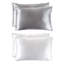  Ensemble de 2 taies d'oreiller en microfibre satinée pour les cheveux et la peau - Housses de coussin avec fermeture à glissière cachée-1329712520-1329712519