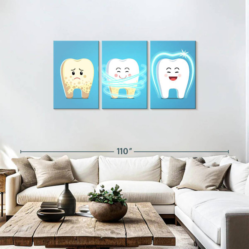'Teeth Care, 36" H x 74" W
