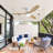 52 Inch Flush Mount Ceiling Fan DC 3 Solid Wood Fan Blade Noiseless Reversible Motor Remote Control With Light-398757700-398757701
