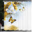 Ensemble de rideau de douche floral et crochets-94822032-94831140