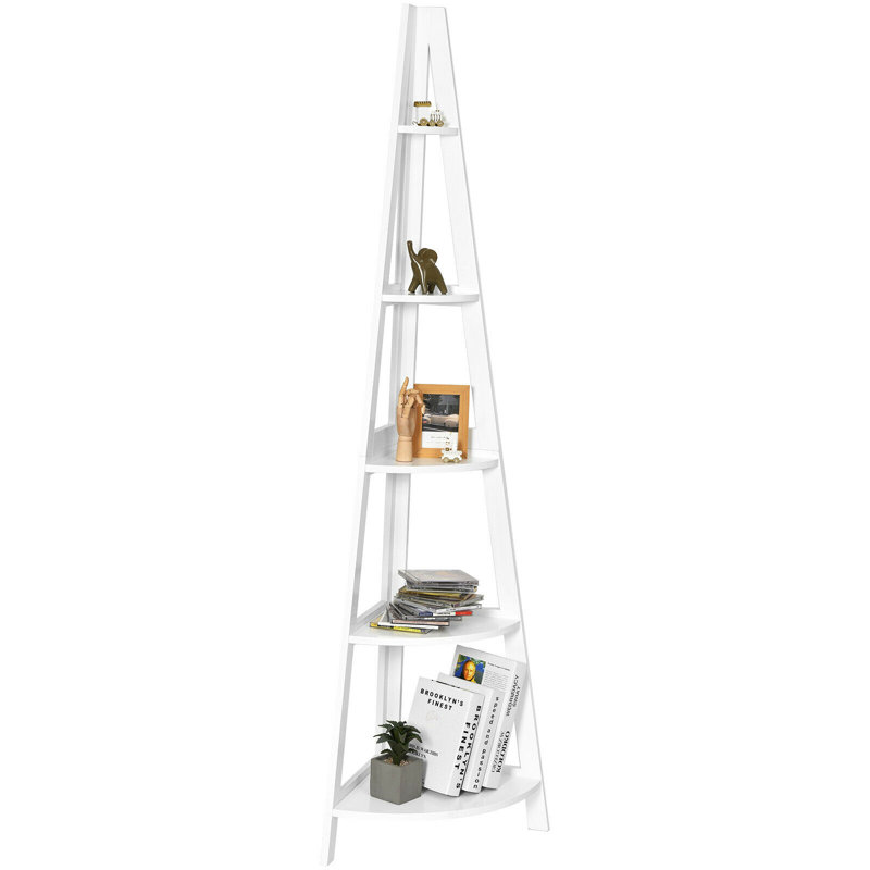 Rone 175cm H x 55cm W Corner Bookcase