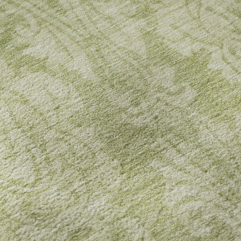 Premium Machine Washable Honig AMF1659 Damask Rug, Rectangle 10' x 14'