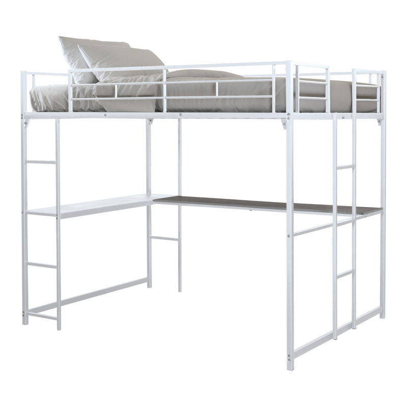 Lit mezzanine Ananias, Blanc