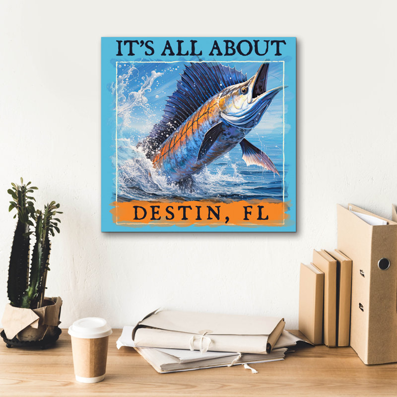 Toile épique Graffiti «Destin» par Jim Baldwin, 18 po x 18 po
